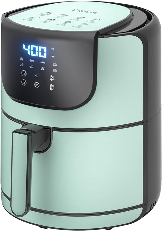 Air Fryer 5.8 Quart Hot Air Fryer Oven with Digital Touch Screen Airfryer with Nonstick Basket Dishwasher Friendly up to 400℉ Large Air Fryer for 2–5 Family Members